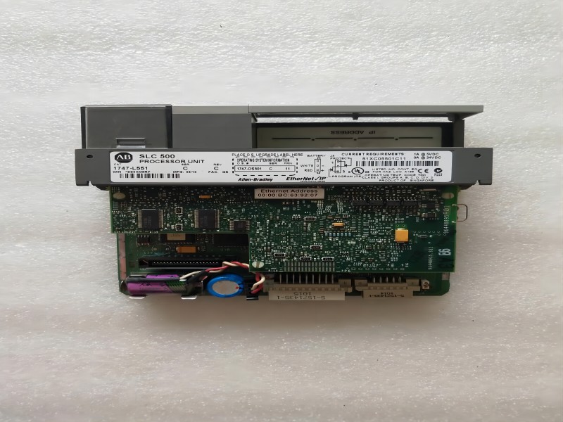 1747-L551/B Allen Bradley SLC 500 5/05 CPU Controller Unit 16K Memory RS-232 Communication Ports