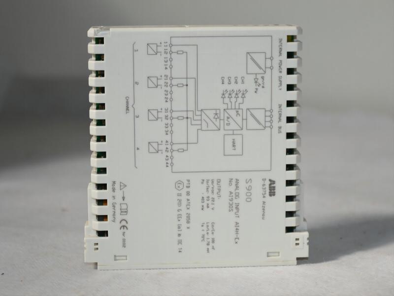 AI930S 3KDE175511L9300 ABB PLC Analog Input HART AI4H-Ex S800 I/O